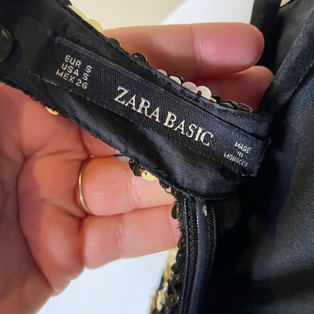 Zara sequin keyhole back mini dress - Picture 5 of 7